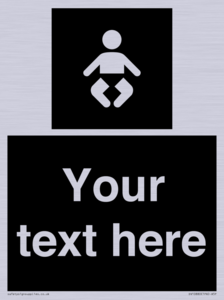 Custom information: black panel baby change